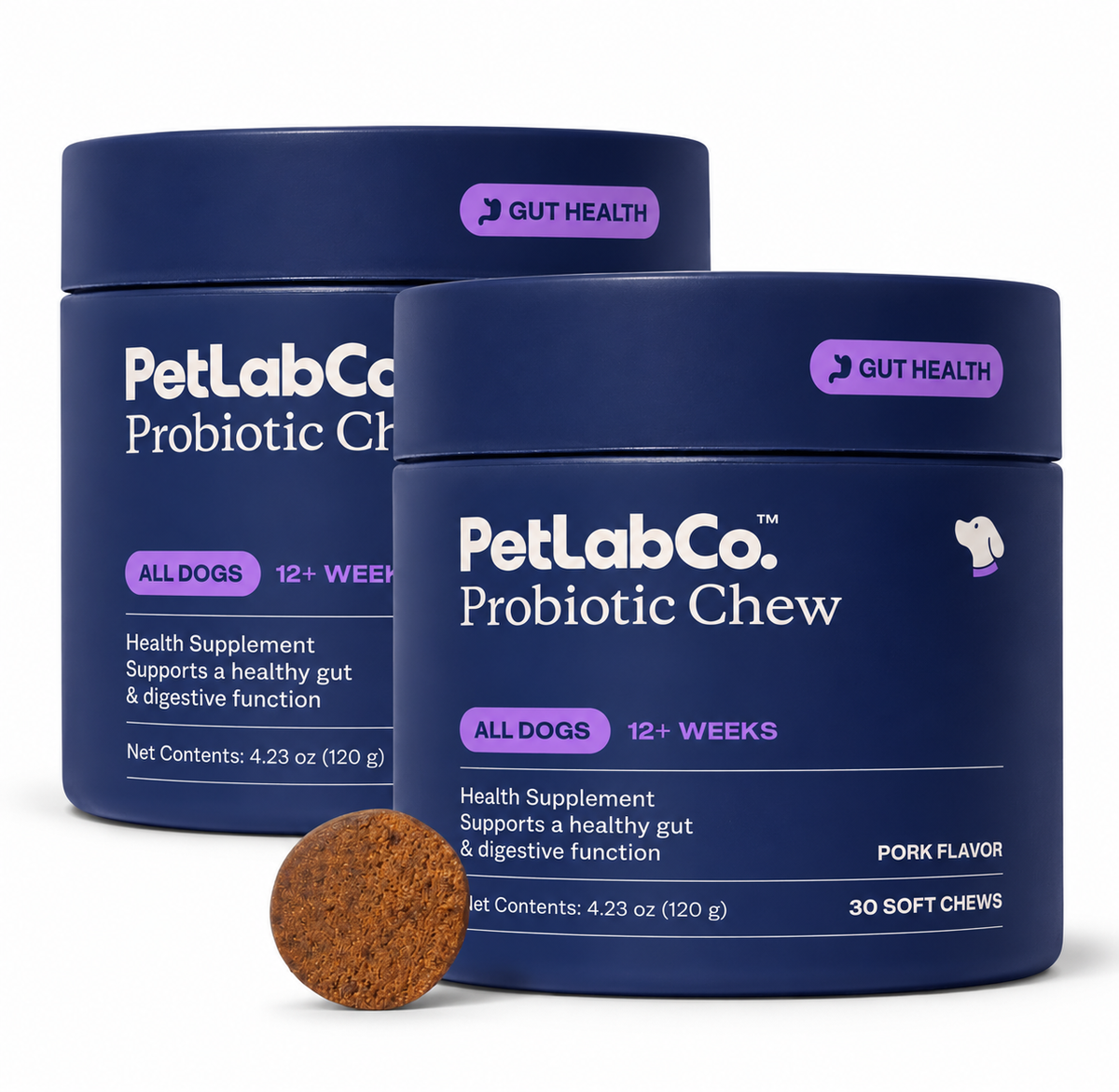 PetLab Co. Probiotic Chews for Dogs, 30 Soft Chews,2-Pack